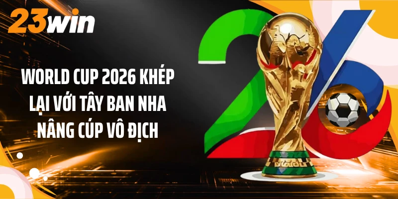 World Cup 2026 khép lại với Tây Ban Nha nâng cúp vô địch